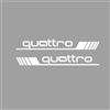 AutoDecorix Adesivi Auto Audi Quattro Impermeabili Bandiera Francese per Portiere