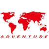 Adhesivix Adesivo Mappa del Mondo Universale Auto Moto SUV Laptop Valigia Vinile