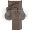 AMOMAX FONDINA SGANCIO RAPIDO RIGIDA POLIMERO WE / KJW / TM Hi-Capa TAN SOFTAIR