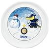 INTER FC Piatto Natale 31cm SATURNIA Nuovo Ufficiale Mascotte BISCIONE Vintage