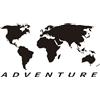 Adhesivix Adesivo Mappa del Mondo Universale Auto Moto SUV Laptop Valigia Vinile