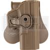 AMOMAX FONDINA SGANCIO RAPIDO GLOCK WE17 / TM17 / KJW17 TAN DESERT SOFTAIR