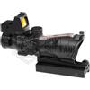EMERSON OTTICA DA COMBATTIMENTO TIPO ACOG 4X32 + PUNTO ROSSO NERA SOFTAIR