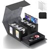 Commander Deck Box per MTG 5 in1 1400 organizer per carte con vetrina Commander