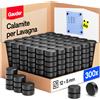 Calamite per Lavagna Frigorifero & Ufficio (300pz 12x5mm) Magneti neri rotondi