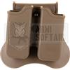 AMOMAX PORTA CARICATORI POLIMERO DOPPIO P226 / M9 / CZ P-09 TAN DESERT SOFTAIR