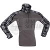 INVADER GEAR MAGLIETTA TATTICA MANICHE GIACCA MERCENARIO NERA Tg L SOFTAIR