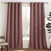 PONY DANCE Tende Termiche Isolanti per Soggiorno 2 Pezzi L140 x A240 cm | Rosa Selvatica, Oscuranti, Privacy, Anti-UV, per Salotto, Decorazione, OEKO-TEX, Eleganti, Blackout Curtains, Moderne