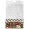 Cottage Christmas A5 Acetate Sheets Plaid & Snow