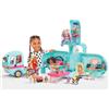 L.O.L. Surprise! L.O.L. Surprise OMG Glam N' Go Camper Set da gioco con oltre 50 sorprese e gioco a 360°, arredato con piscina, scivolo d'acqua, letti a castello, vanity, barbecue, cabina DJ e altro ancora - Età 4+