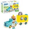 PLAYMOBIL Junior 71702 Camion delle ciambelle, con Funzionalità di Impilamento e Selezione, giocattolo sostenibile realizzato in plastica a base vegetale, per bambini dai 12 mesi in su