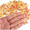 Lyreh 210pz Mini Foglie Autunnali, 5 Stili di Foglie Miniatura Divertenti Resina Lavoretti Piccole Decorazioni Autunnali Resina Adatte per Riempire Vasi Micro Giardino Paesaggistico Decorazioni