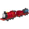 Thomas & Friends Trenino giocattolo, Splash Tank James motore motorizzato con tender e carico per gioco ferroviario prescolare HNN07