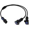 ATOMIC SPLITTER CEE CAVO 3G2,5MMQ SDOPPIO DA SPINA 16A 3 POLI 2P+T A 2 PRESE 16A