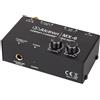 ALCTRON MX-6 MIXER 2 CANALI COMPATTO CON INGRESI STEREO RCA E JACK 6,35MM USCITA