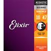 ELIXIR 11002 NANOWEB EXTRA LIGHT CORDIERA PER CHITARRA ACUSTICA 80/20 BRONZE WOU