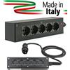 EXTREME POWERBOX NERO CIABATTA ALIMENTAZIONE PALCO MADE IN ITALY SPIA RETE INGRESSO SPIN