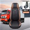 Cabriofit Coprisedile pelle universale camion/bus Scania Volvo DAF Renault Iveco