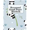 Crafty Hexagon Hexagonal Graph Paper Notebook (Tascabile)