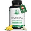 Green Naturals® Bromelina ad alto dosaggio - Estratto naturale di ananas da 750