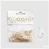 EDG Enzo De Gasperi Gancio per Decori Natale 4 x 2,5 Cm 30 Pz Oro