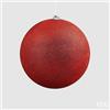 EDG Enzo De Gasperi Palla Natale Poly D 20 Cm Glitterata con Polybag Red 1 Pz