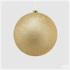 EDG Enzo De Gasperi Palla Natale Poly D 20 Cm Glitterata con Polybag Gold 1 Pz