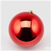 EDG Enzo De Gasperi Palla Natale Poly D 20 Cm Lucida con Polybag Red 1 Pz
