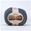 Hello Yarn Reborn - Filato di cotone riciclato - grigio argento - 200 g DK per uncinetto/lavoro a maglia