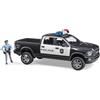 BRUDER 02505 - scala 1:16 - PICKUP POLIZIA RAM 2500 CON POLIZIOTTO - NUOVO