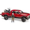 BRUDER 02502-scala 1:16- RAM 2500 POWER WAGON CON MOTO SCRAMBLER DUCATI DESERT S
