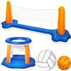 Rete Da Pallavolo Gonfiabile E Canestro Da Basket Set Gonfiabile Portatile Per