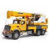 BRUDER 02818-scala 1:16- CAMION LIEBHERR MACK GRANITE CON GRU - NUOVO