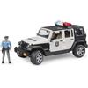 BRUDER 02526 - scala 1:16 - JEEP POLIZIA WRANGLER ULIMITED RUBICON - NUOVO