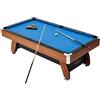 Set Tavolo da Biliardo 244 cm con Finitura in Legno, Tavolo da Gioco