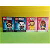 LEGO BrickHeadz Disney Bundle 41593 41594 41595 41596 Nuovi Sigillati