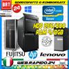 DELL, LENOVO, HP, EIZO, FUJITSU (indica PC DEKTOP FISSO WORKSTATION (DELL,HP) INTEL XEON FINO 8GB RAM HDD SSD FINO 500GB