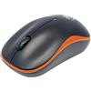 Manhattan Mouse Ottico Wireless con Micro Ricevitore USB 1000 Dpi Nero/Arancione