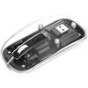 Manhattan Mouse Ottico Wireless 1600 Dpi con Micro Ricevitore USB Nero Trasparente