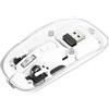 Manhattan Mouse Ottico Wireless 1600 Dpi con Micro Ricevitore USB Bianco Trasparente