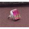Anello Handmade In Argento Sterling 925 Multi Tormalina Naturale C-48