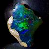 AK GEMS AND JEWELLERY Fuoco opal, Nera Naturale opal raw, Etiope opal gemstone Grezzo 8 KT 18x12 MM