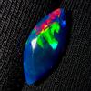 AK GEMS AND JEWELLERY Etiope fire opal , Naturale black opal Sfaccettato Loose Gemma 1.6 KT 14x6x4 MM