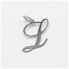 Gulino Gioielli Ciondolo in oro bianco 18 kt iniziale L in corsivo/18kt gold pendant E.449