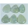 211Cts. Pietra preziosa sciolta cabochon pera acquamarina naturale lotto 06 p...