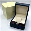 Longines scatola orologio watch box pelle blu blue leather