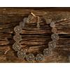 Collana Corto Dorato Ottagono Strass Grigio Vintage Stile Matrimonio Great' EH7