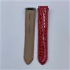 Cartier Santos cinturino orologio alligatore rosso red KD93WE92 15.5/14mm