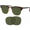 lenti polarizzate di ricambio newpolar per rb3016 clubmaster 51 mm verde g15