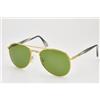 Galileo Sunglasses Galileo Green Lenses Gold Metal Eyewear Stile Aviatore vintage 80s